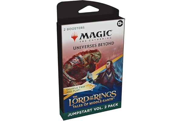 Boîte de boosters Jumpstart Vol. 2 Magic: The Gathering Le Seigneur des Anneaux : chroniques de la Terre du Milieu - 20 Cartes Magic, terrains Inclus (Jeu de Cartes Fantastique) (Version Anglaise)