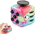 Fidget Toys Adults, Fidget Cube With 6 Different Functions, Stress Anxiety Relief Fidgets Toys, Fidget Toy Cube for Office Classroom Toy Gift for Adults