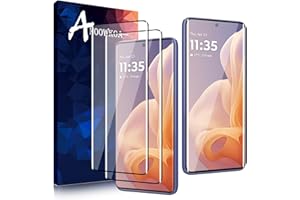 Anoowkoa 2 szt. 0,26 mm Premium kompatybilne z Moto G85 5G / Moto Edge 50 Fusion 5G + osłona ekranu ze szkła hartowanego - oryginalne szkło - super łatwa instalacja jednym naciśnięciem