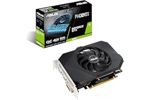 ASUS Phoenix NVIDIA GeForce GTX 1650 OC Edition Gaming Graphics Card(PCIe 3.0,4GB GDDR6 memory,HDMI,DisplayPort,DVI-D,1x6-pin power connector,Axial-tech Fan Design,dualball fan bearings,Auto-Extreme)