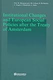 Image de Institutional Changes and European Social Policies After the Treaty of Amsterdam