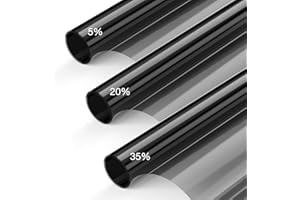 Vepagoo Lamina Solar para Ventanilla, 5% VLT – Longitud: 305 cm, Ancho: 50 cm, Tintado de Lunas, Bloquea Los Rayos UV/IR, Calor y Deslumbramiento