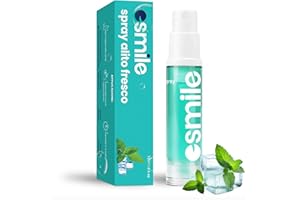 ESMILE Spray Alito Fresco – Rimedio Immediato per Alitosi e Alito Cattivo – Formula Naturale e Tascabile per un’Alito Sempre Perfetto al Gusto Menta -10ml