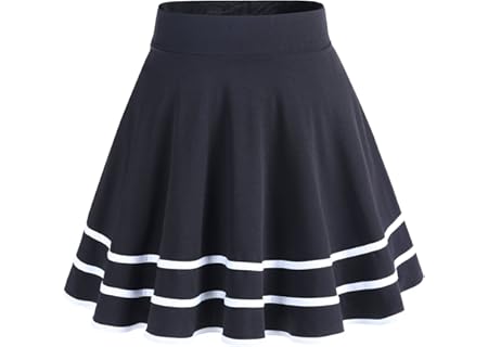 DRESSTELLS grundläggande solid mångsidig stretchig informell miniklänningskjol - Amazon Deal & Rabatt