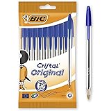 BIC 830863 Stick Ballpoint Pen blu 10pieza (S) – Penna, Stick Ballpoint Pen, Blu, Trasparente, 1 mm, 0,4 mm, medio)