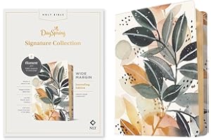 NLT Wide Margin Bible, Filament Enabled Edition (Red Letter, Leatherlike, Autumn Leaves): Dayspring Signature Collection