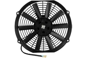 KSTE Ventola Raffreddamento Auto, Ventola Universale per Auto, 12" 12V 80W Universal Car Air Conditioner Motore elettronico Ventola di Raffreddamento Accessori Auto