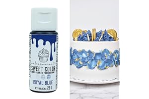 MS GOOD MakeSomeSweets BLU - Coloranti Alimentari Gel Vegano Per Dolci - Colorante Alimentare Blu Liquido per Decorare le Torte, Biscotti, Fondente e Macaron - Senza Olio Di Palma - 28g