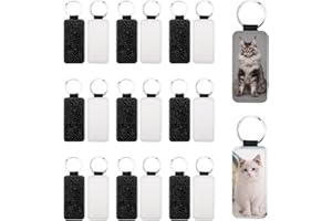 ICELSA UTMACH 10 Pezzi Sublimazione Portachiavi, Portachiavi a Sublimazione in Bianco Portachiavi Trasferimento di Calore per Chiavi Fai da Te, Artigianato