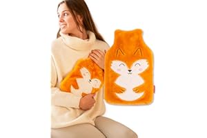 soxo Peluche Bolsa Agua Caliente Hot Water Bottle With Cover Bolsas De Agua Caliente Para Cama Zorro