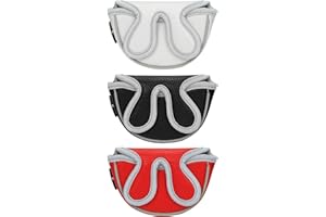 Big Teeth Golf Head Covers Putter Cover Mini Golf Club Protector Half Mid Mallet Leather Headcover