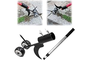 Icoyea Crazy Weeds Marauder, Crack Weeder Crevice Weeding Tool, Weed Puller Tool Stand Up Heavy Duty, Detachable Weed Puller with Pole