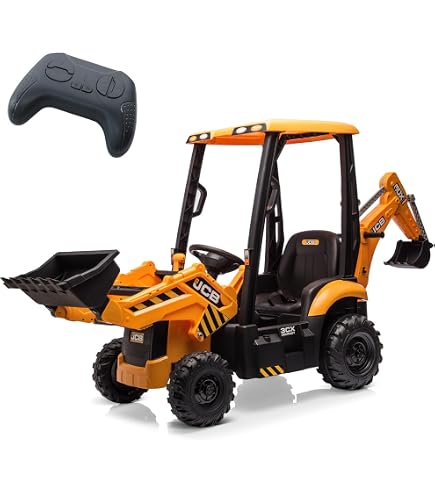 Tracteur électrique 24V Pour Enfant Avec Remorque Basculante – Télécommande Parentale, Phares LED, Musique – 3-7 Km/h, Charge 30 Kg – Dès 3 Ans