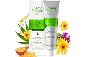 ‎HEMP HELP HEMP COSMETIC Rapid Extra Strong Hemp Protection for Knee, Joint Neck and Muscle, Easy to Use Ointment, Vegan, Not Tested on Animals