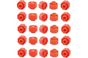 LTKJ Spritzenspitze aus Kunststoff, geeignet für alle Spritzengrößen, Orange