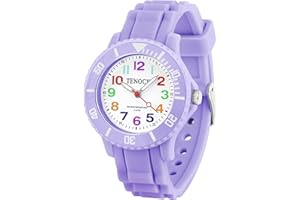 TENOCK Montre Enfant Aiguille, Montre Apprentissage pour Enfants Montre-Bracelet, 30M éTanche Garçons Filles Montre Analogique