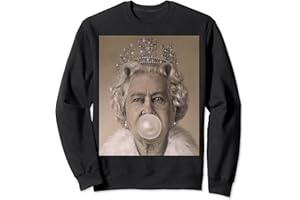ENGLISH ROSE LTD Queen Elizabeth Sweatshirt, black, s