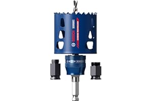 Bosch 1x EXPERT Tough Material Hole Saw Starter Kits (for Wood with metal, Brick, Ø 51 mm, Professional Accessory Impact Drill/Driver, Screwdriver)