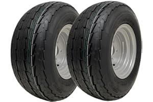 PARNELLS 20.5x8-10 trailer wheels 4ply high speed road legal tyres, 4 stud rim - set of 2