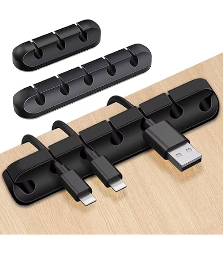 Jojofuny 6 Pezzi Gestore Di Cavi Fermacavo Magnetico Portafilo Adesivo - 7