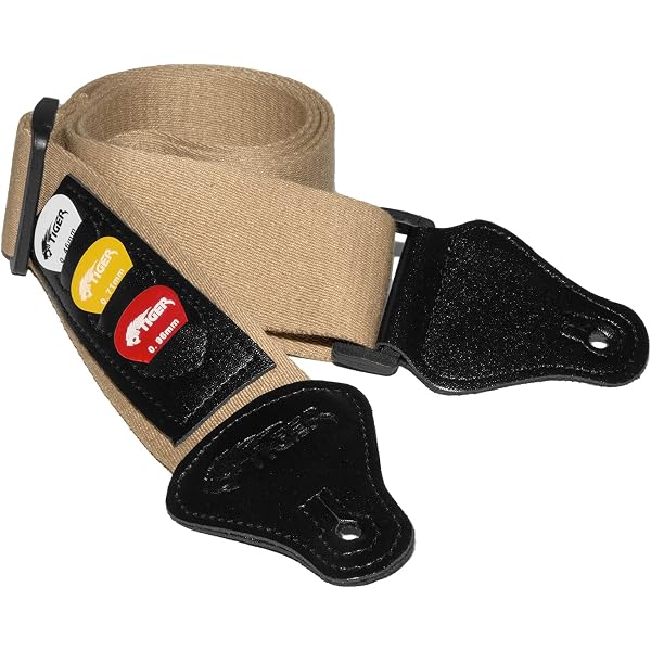 Sangle De Guitare Réglable Feloyal Nylon Cuir - Argent - Pour Guitare Électrique Acoustique Basse