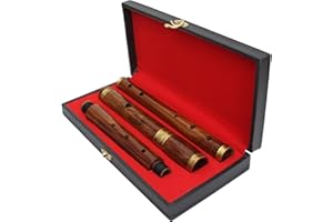 NORTH EDGE Irish D Flute Key Tin Whistle Traditional Blowing Instrument 3 Parts 23" and 4 Parts 26" Student Level Professional Rosewood Flutes With Tuning Slides