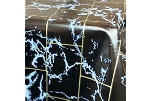 ‎ARTWELT Artwelt Tischdecke Knitterfrei Wachstuchtischdecke Wachstischdecke Tischtuch Dekorativ Abwaschbar Wunschmaß Tischwäsche für Küche, Esszimmer, Garten, Outdoor (160X140cm, Marble 190F)