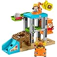 Fisher-Price Little People Load Up Construction Site Playset with Music, Sounds and Toy Dump Truck for Toddlers and Preschool Kids