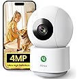aosu 2K Indoor Cameras 2-Pack - Plug-In WiFi Nanny Cam for Baby & Pets, Movement, Night Vision, Two-Way Audio