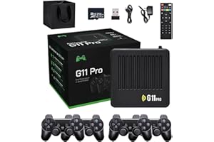 RUILEYOU G11 Pro, Retrowave G11 Pro 100000 Spiele, Retro Wave G11 Pro, 2,4G Wireless Dual Controller, Plug & Play-Videospiele mit 4 Wireless Dual Controllern (256G（4 Kabellose Controller）)