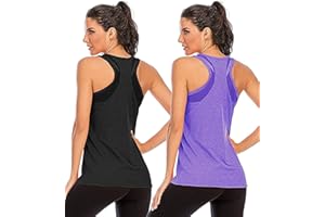 Nekosi Damen Yoga Tanktops Ärmelloses Sportshirt Kleidung Mesh Zurück Fitness Laufen Shirt Sport Oberteile