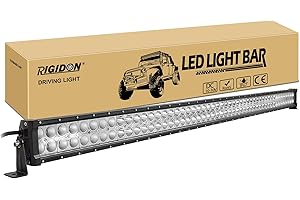 ‎RIGIDON RIGIDON 52 Zoll 130cm 300W Led lichtleiste kfz, 12V 24V Wasserdicht außen Offroad beleuchtung Led bar für Auto SUV, LKW 4x4, Fahrzeuge, 6000K led nebelscheinwerfer, spot strahler flutstrahler combo