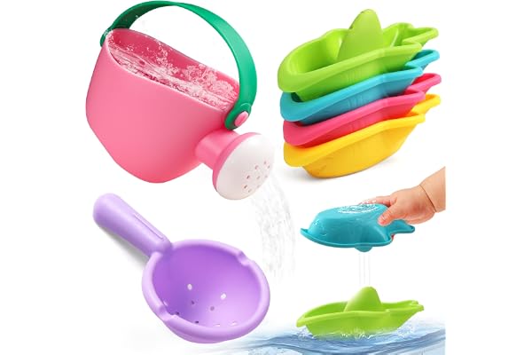 Baby Bath Toys 6PCS Mould Free Stacking Cups