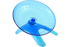 BALACOO Hamster Flying Saucer Exercise Wheel Silent Plastic Running Wheel Playing Toy for Gerbils Squirrels Guinea Pig Hamster Running Sports Wheel (Random Color)