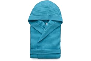 Morbidissimi Accappatoio Nido D’Ape Per Uomo e Donna Con Cappuccio, Cinturino e 2 Tasche, Accappatoi Leggeri Puro Cotone, Pratico e Compatto, S276