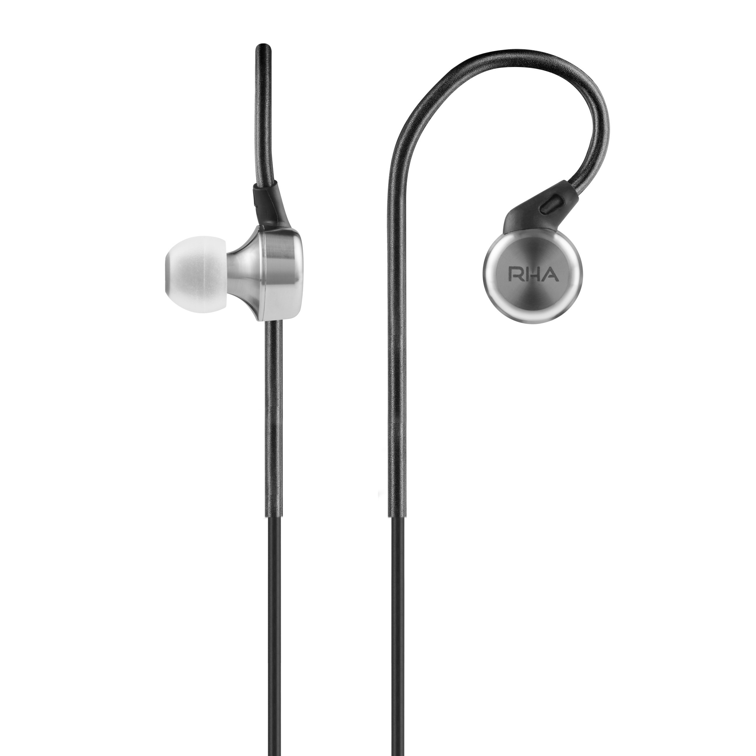 RHA MA750: Premium Stainless Steel High-Res Noise Isolating In-Ear Headphones with Flexible Ear Hooks