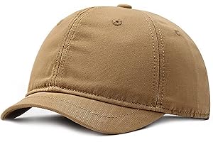 Faringoto Gorra de béisbol de algodón para hombre, de ala corta, informal, con pico para mujer, versátil sombrero ecuestre