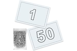 VERY IMPORTANT RUNNER - Startnummern mit Sicherheitsnadeln - Pretex Papier 90g A5 für Sport, Marathon, Leichtathletik - Startnummer Lauf für Events - Gut Sichtbar & Leicht zu Befestigen