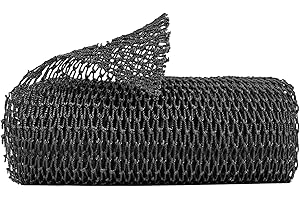 VQUNBG 1 Piezas African Net Sponge, Redes Exfoliantes de Cuerpo, Exfoliante Africana de Nailon para Mujeres y Hombres Uso Diario (Negro)