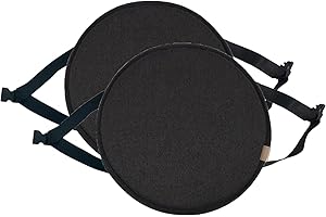 EN AyuL Rundes Stuhlkissen, rutschfeste Schnalle, weiches Sitzkissen für Esszimmerstuhl/Hocker/Garten/Indoor/Outdoor/Zuhause (2 Stück-35 x 35 cm, E)