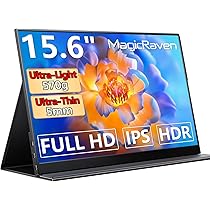 MagicRaven 15.6インチ HDR 1080P IPSモバイルモニター Amazon.co.jp: MAGICRAVEN モバイルモニター 15.6インチ 4K
