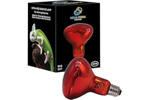 Aqua-Terra Lighting Lampe infrarouge 150 W pour reptiles, amphibiens et invertébrés - Ampoule R95 avec culot à vis standard E27 pour vivarium