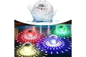 VABOO Solaire Flottant Piscine Lumières Changement de Couleur Lumière solaire pour bassin de piscine IP65 Étang Étanche Boule de Décoration pour Piscine