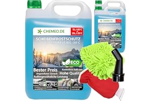 beeco STORE CHEMEO® Scheibenfrostschutz -80°C, 15L Konzentrat = 45L Gebrauchsfertig Scheibenwaschanlagen-Frostschutz -20°C, Scheibenwaschflüssigkeit, Scheibenwischwasser, Scheibenreiniger für Winter
