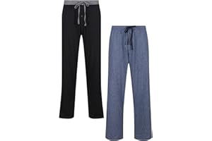 Label Cutters Mens 2 Pack Pyjama Bottoms Sleep Lounge Pants S to 2XL with Pockets New