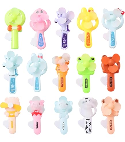 Vecksoy Mini Ventilateur Manuel - Ventilateur Manuel Pliable Et Rechargeable Avec Vitesse Réglable - Ventilateur De Voyage Pour Activités De Plein Air - Petit Ventilateur à Piles