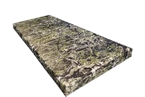 AMANSTYLE LTD 100% Waterproof Garden Bench Cushion 2/3/4 Seater Outdoor Long Bench Seat Pad for Lawn & Garden, Patio, Office, Coffee Shop with Removable Cover (Bird Camouflage, 3 Seater - 143cm x 52cm x 6cm thick)