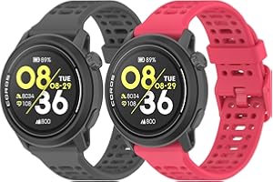 Harikiri 20mm 22mm Sport Silicone Bracelet pour COROS PACE 3/APEX 2 Pro/PACE 2/APEX Pro/APEX 2/APEX 46mm/APEX 42mm pour Hommes et Femmes