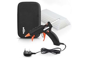 Hot Glue Gun, Dweyka Upgraded 50W Glue Gun Heats Up Quickly, 50PCS 7 x 150MM Glue Sticks, Hot Melt Glue Gun for DIY Arts, Hobby, Craft, Home Repairs, Fabric, Wood, Glass, Card, Plastic