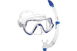 Maschera e Boccaglio Mares Aquazone Combo Pure Vision, Combo Composto da Maschera e Boccaglio Snorkeling Adulto - Unisex